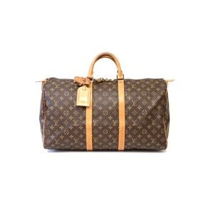 Louis Vuitton Monogram KEEPALL 50 Duffel Bag